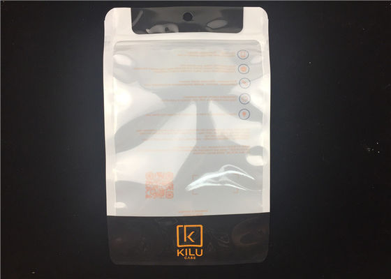 100 Mic Custom Made  Bags Heatproof com furo de suspensão de 8mm