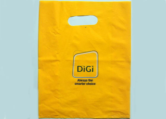 sacos plásticos feitos sob encomenda da mercadoria 50mic, sacos de compras plásticos com punhos